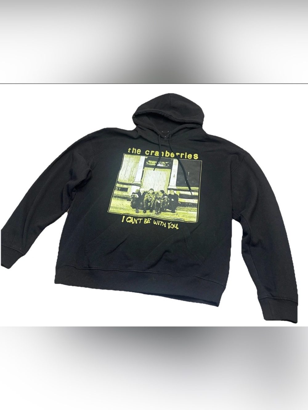 The Cranberries I Can’t Be With You Black Pullover Hoodie Hooded Sweatshirt L